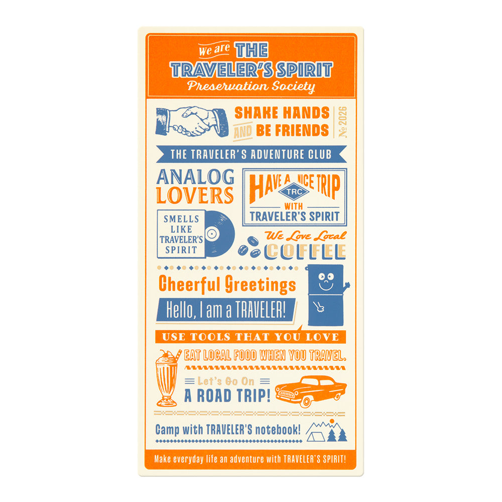 TRAVELER'S notebook Plastic Sheet 2026