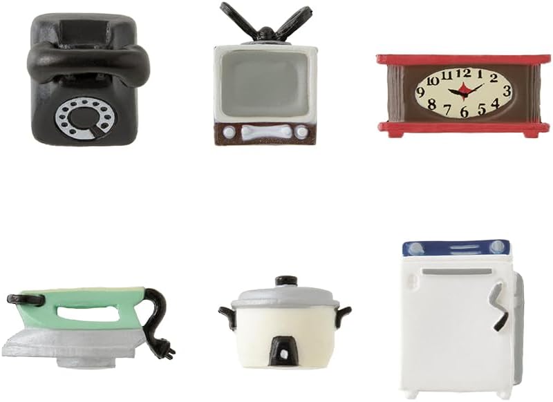 Midori Mini Magnets Retro Appliances 6 Pcs