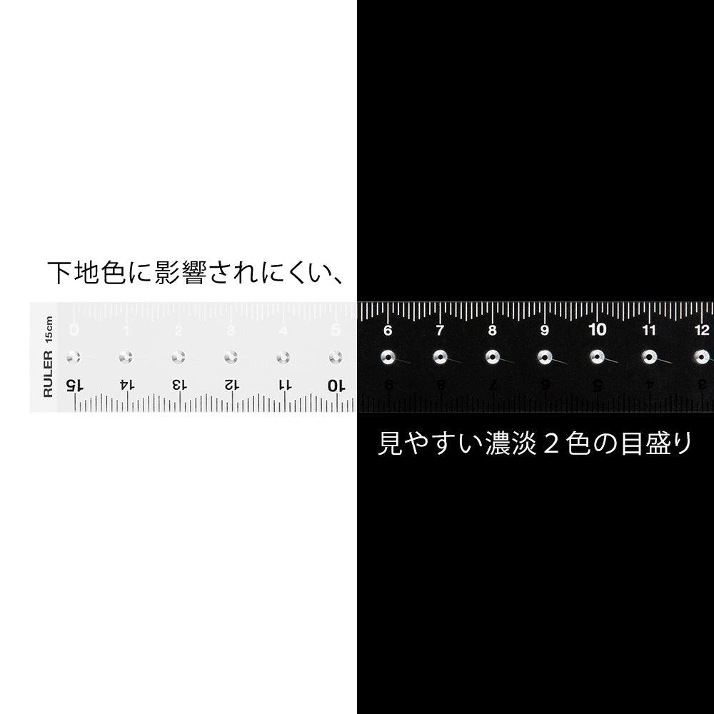 Midori Ruler (15cm) Clear A