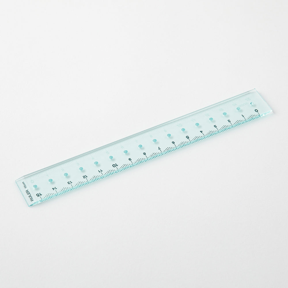 Midori Ruler (15cm) Blue A