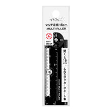 Load image into Gallery viewer, Midori Multi Ruler (16cm) Black A
