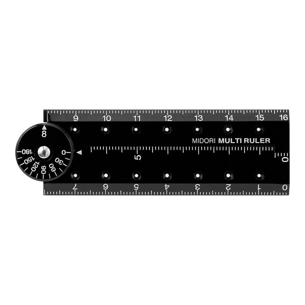 Midori Multi Ruler (16cm) Black A