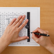 Load image into Gallery viewer, Midori Multi Ruler (16cm) Black A
