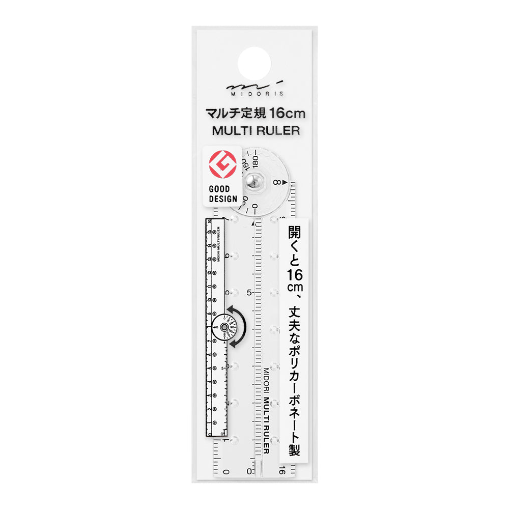 Midori Multi Ruler (16cm) Clear A