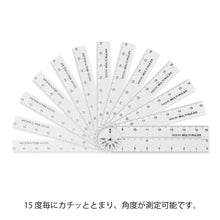 Load image into Gallery viewer, Midori Multi Ruler (16cm) Clear A
