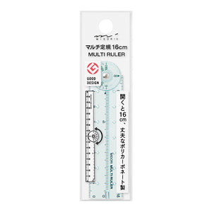 Midori Multi Ruler (16cm) Blue A