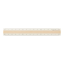 Load image into Gallery viewer, Midori Aluminum &amp; Wood Ruler (15cm) Ivory
