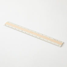 Load image into Gallery viewer, Midori Aluminum &amp; Wood Ruler (15cm) Ivory
