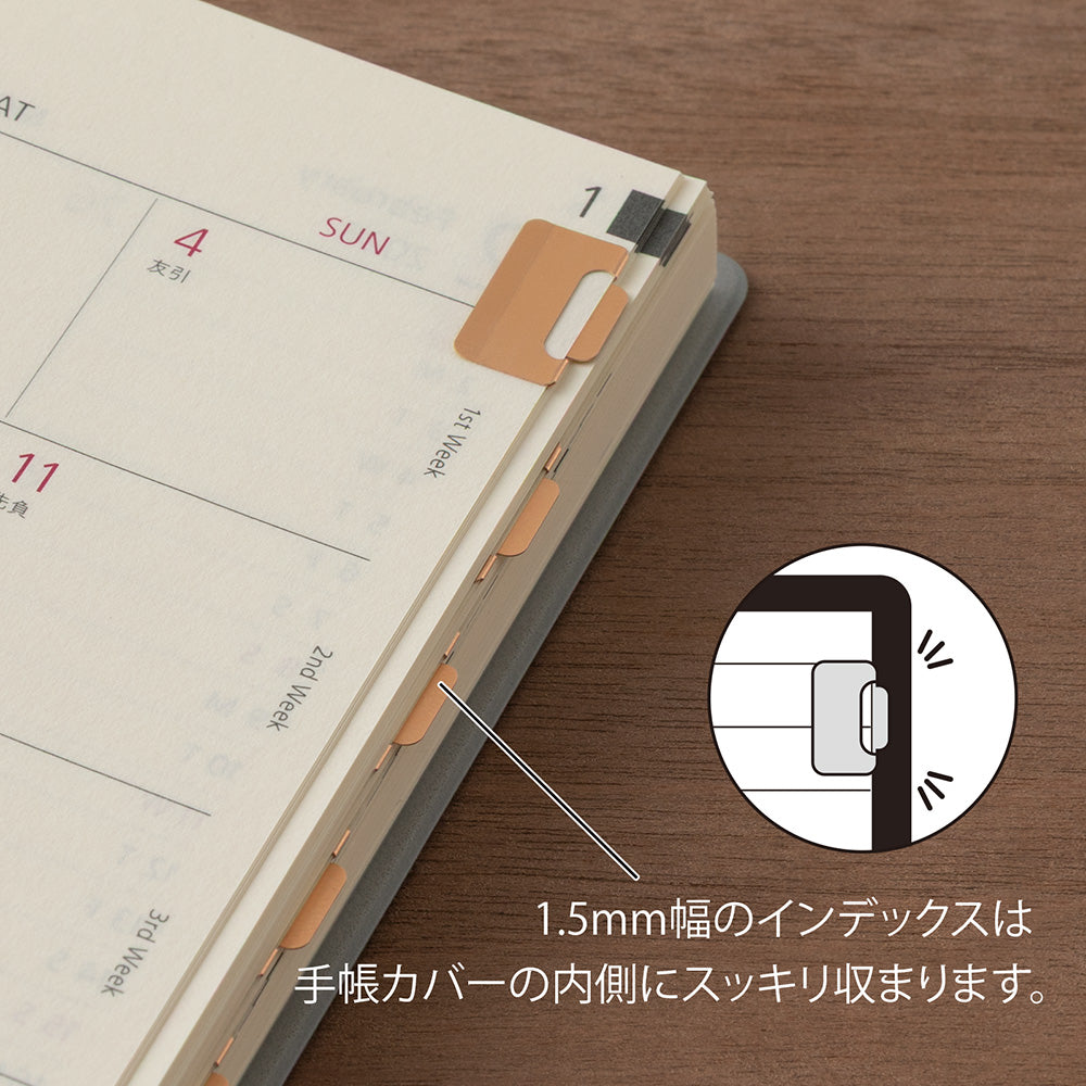 Midori Index Clip (S) Chiratto Orange