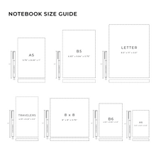 Load image into Gallery viewer, Archer &amp; Olive B5 Dot Grid Notebook- Books &amp; Flowers
