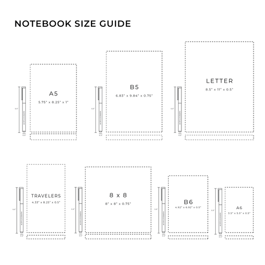 Archer & Olive A5 Dot Grid Notebook- Spring Bee
