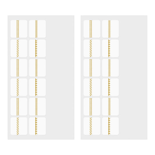 Midori Index Label Chiratto Pattern Gold