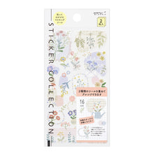 Load image into Gallery viewer, Midori Sticker 2639 Two Sheets Flower
