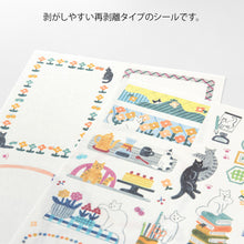 Load image into Gallery viewer, MIDORI Yuru Log Sticker 2 Sheets Cat
