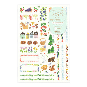 MIDORI Yuru Log Sticker 2 Sheets Scandinavia