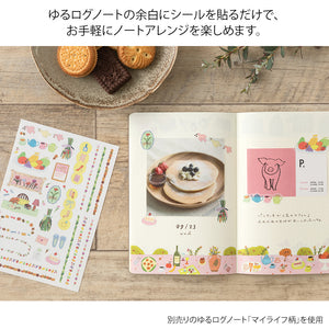 MIDORI Yuru Log Sticker 2 Sheets My Life