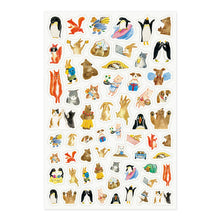 Load image into Gallery viewer, MIDORI Yuru Log Sticker 1 Sheet Animal
