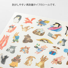 Load image into Gallery viewer, MIDORI Yuru Log Sticker 1 Sheet Animal
