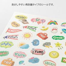 Load image into Gallery viewer, MIDORI Yuru Log Sticker 1 Sheet Feeling
