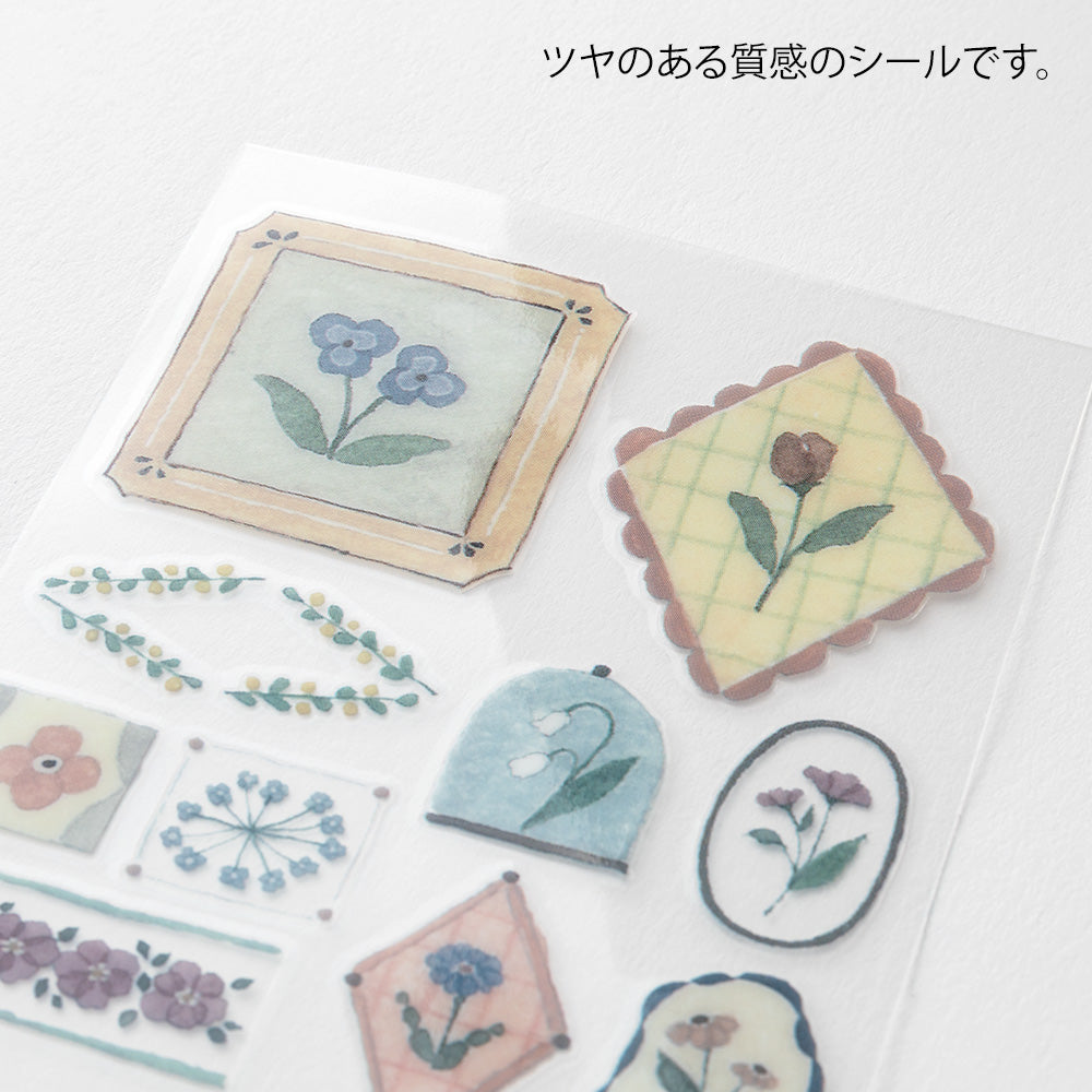 Midori GLOSSY TRANSFER STICKER for decoration 2697 Flower
