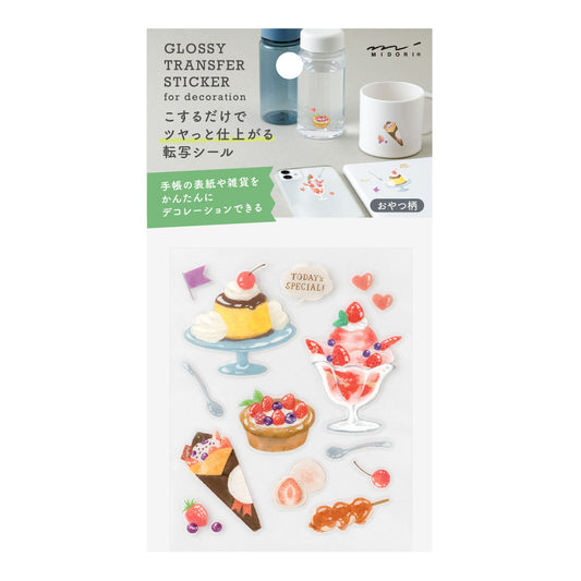 Midori GLOSSY TRANSFER STICKER for decoration 2699 Snack