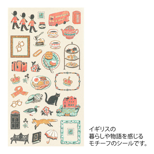 Midori Sticker 2710 British Motifs