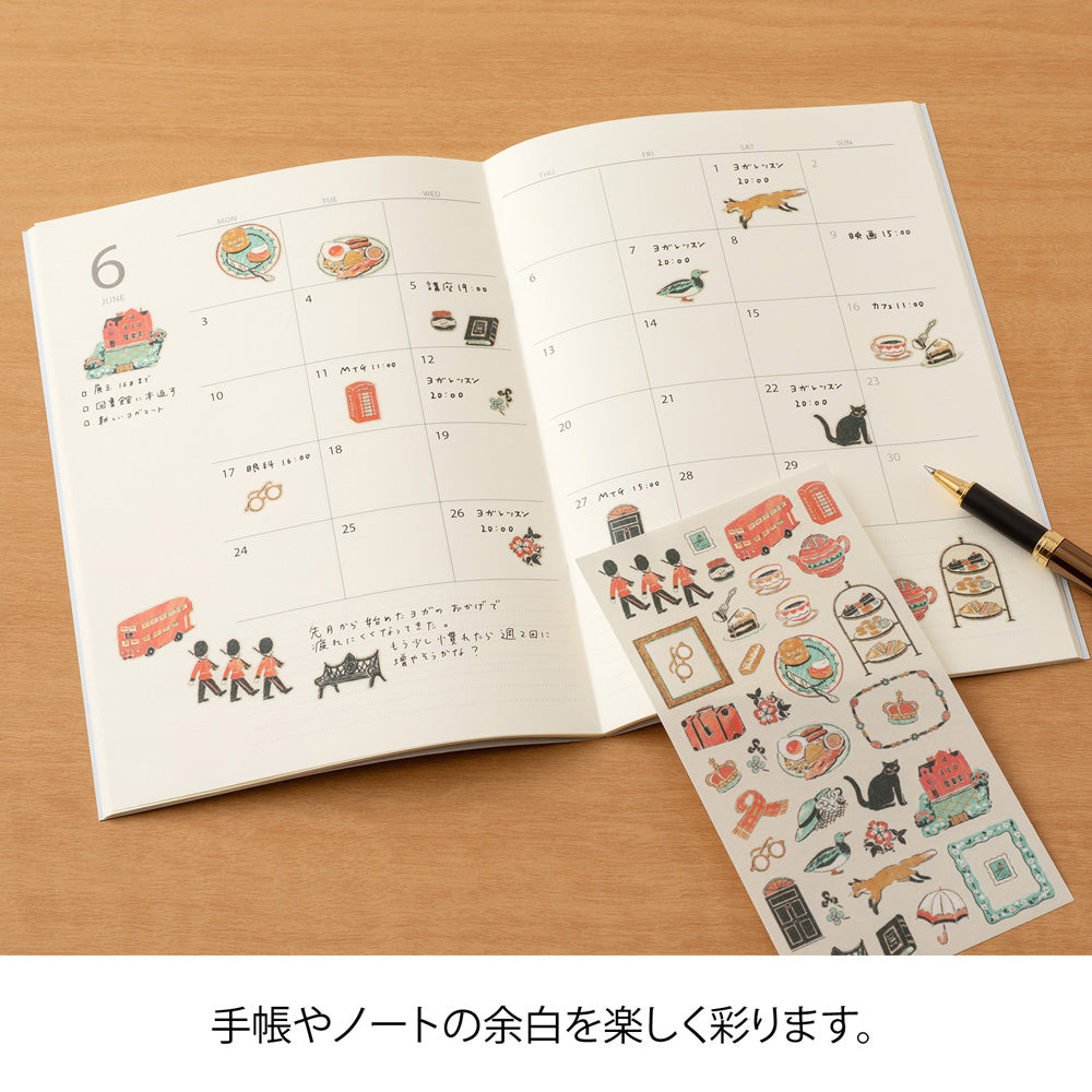 Midori Sticker 2710 British Motifs