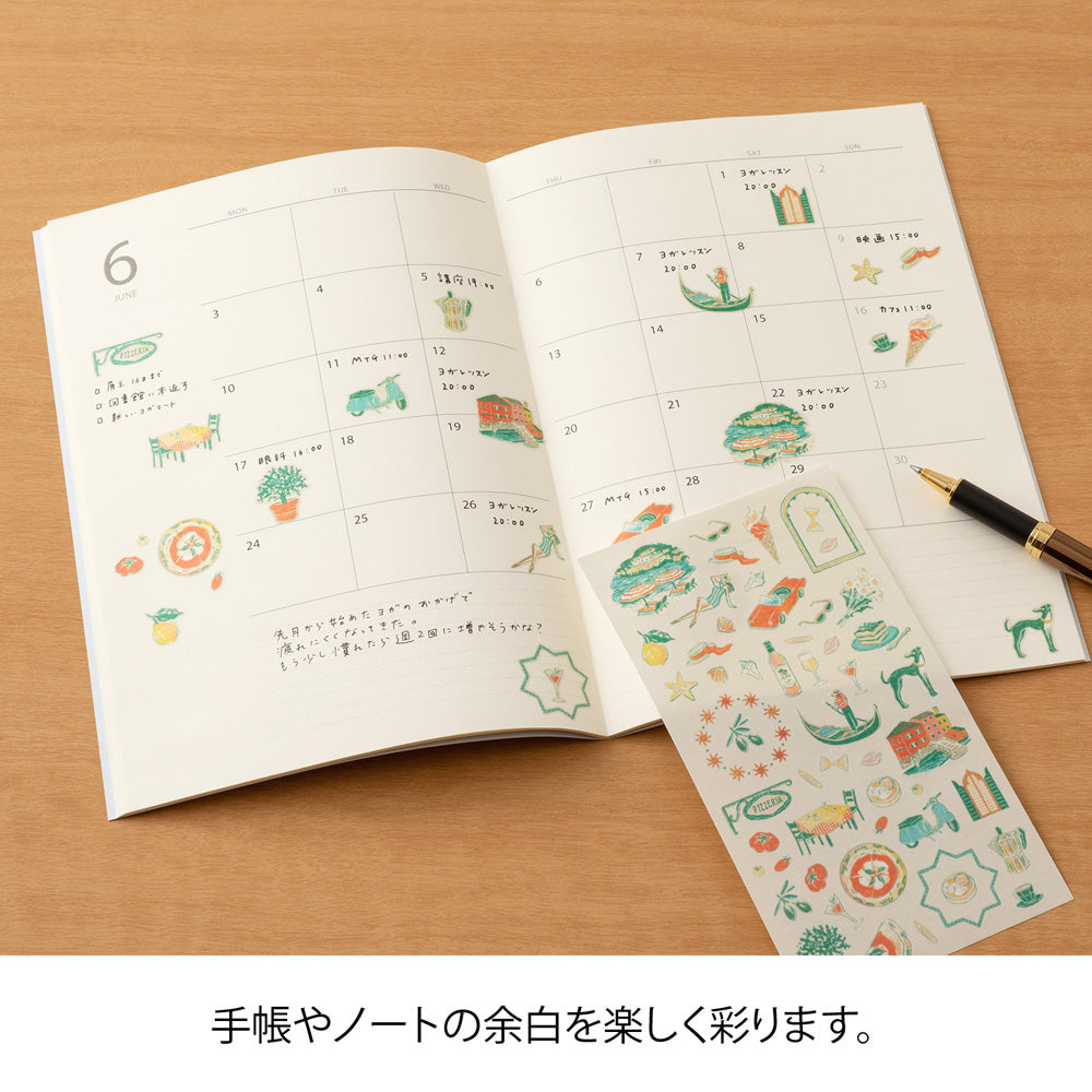 Midori Sticker 2712 Italian Motifs