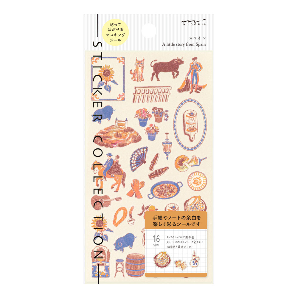 Midori Sticker 2713 Spanish Motifs