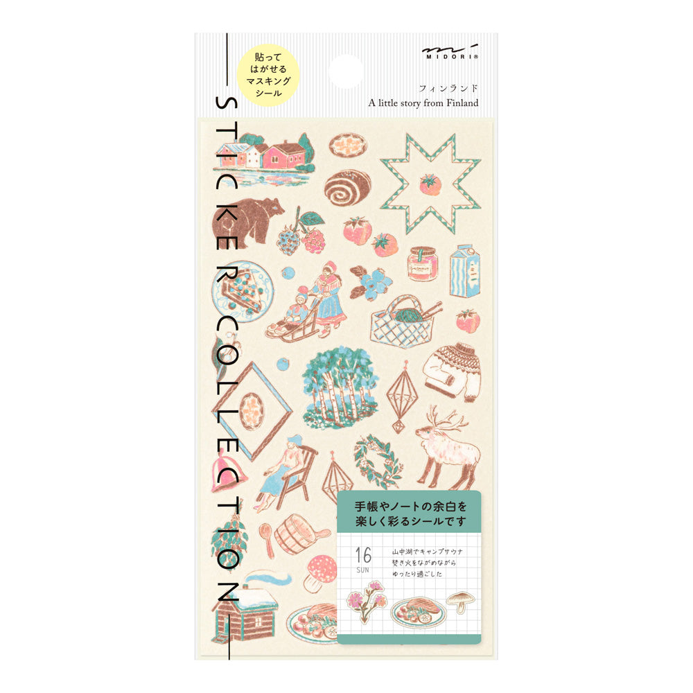 Midori Sticker 2714 Finnish Motifs