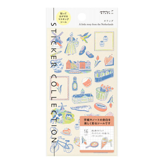 Midori Sticker 2715 Dutch Motifs