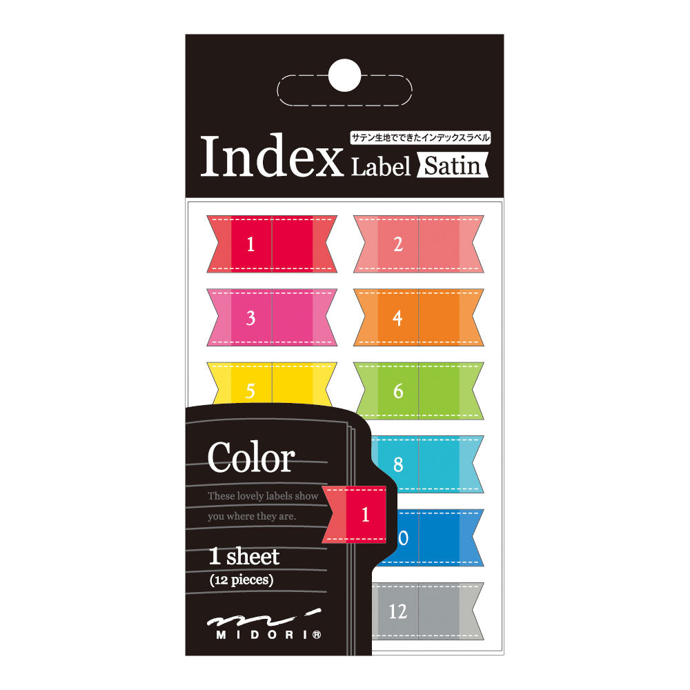 Midori Index Label Satin Color