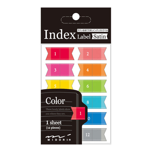 Midori Index Label Satin Color