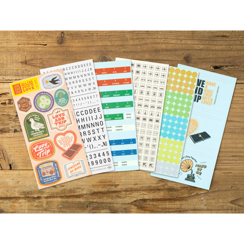 TRAVELER'S notebook Customized Sticker Set for Diary 2025