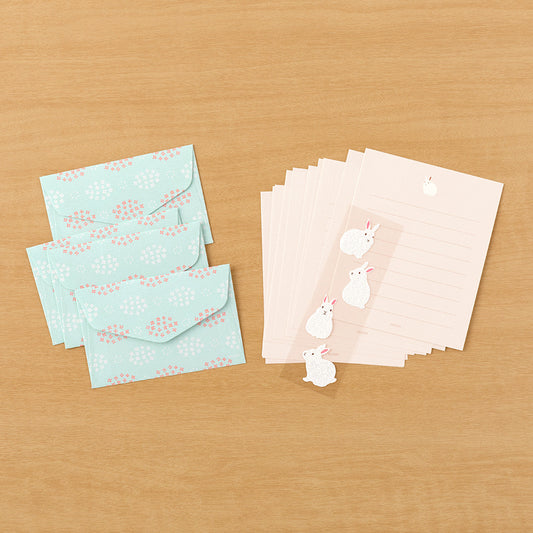Mini Letter Set with Stickers 514 Rabbit A