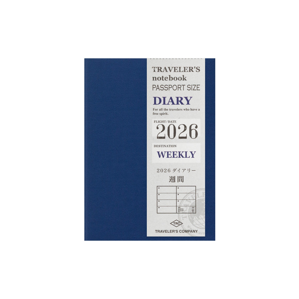 TRAVELER’S notebook Diary Passport 2026 Weekly Second Half