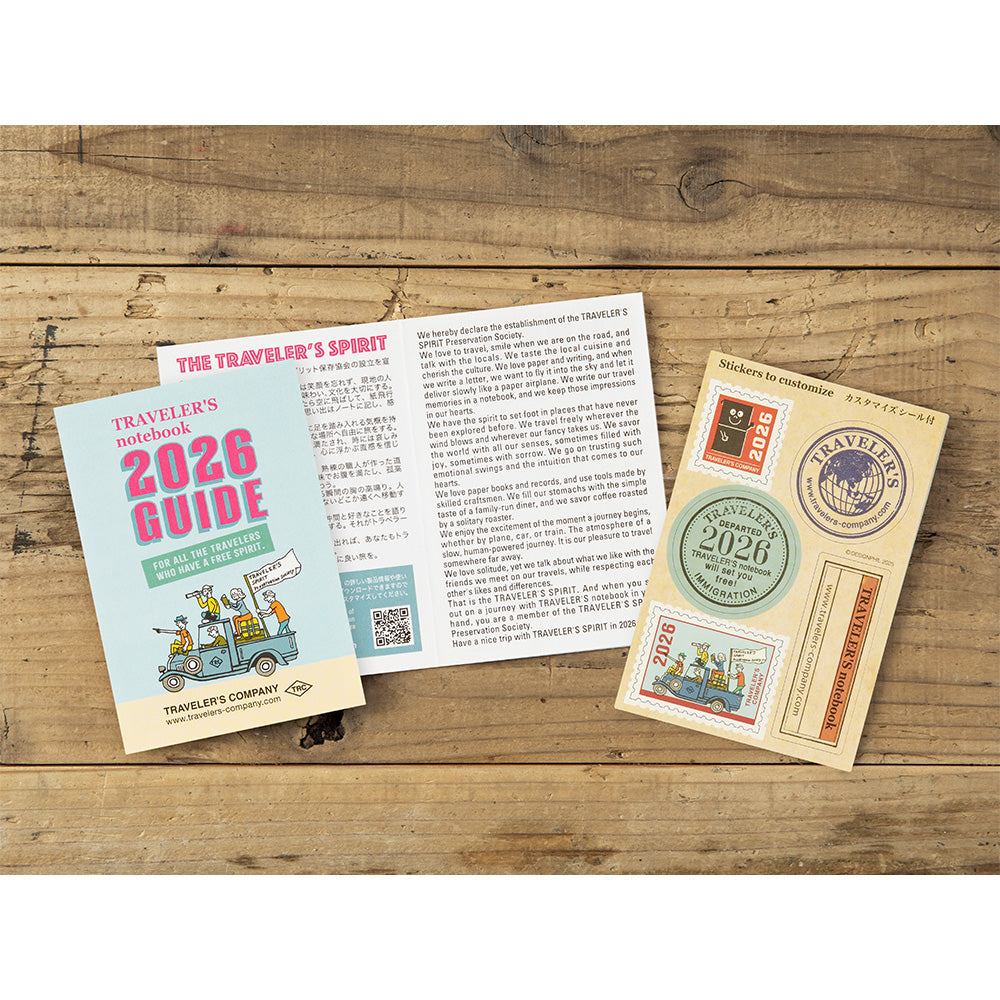 TRAVELER’S notebook Diary Passport 2026 Weekly Second Half