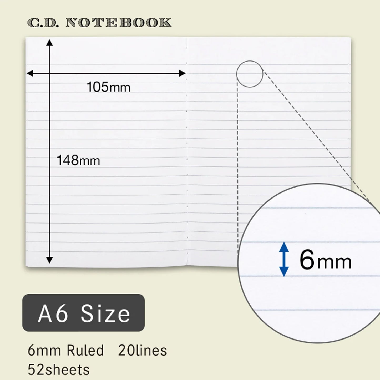 Apica CD A5 Notebook (Ruled)