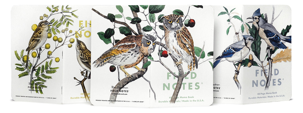 Field Notes: 3-Packs Birds and Trees of North America