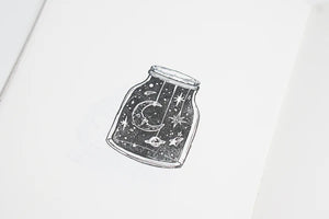 Black Milk Project- Jar of Night Skies Rubber Stamp