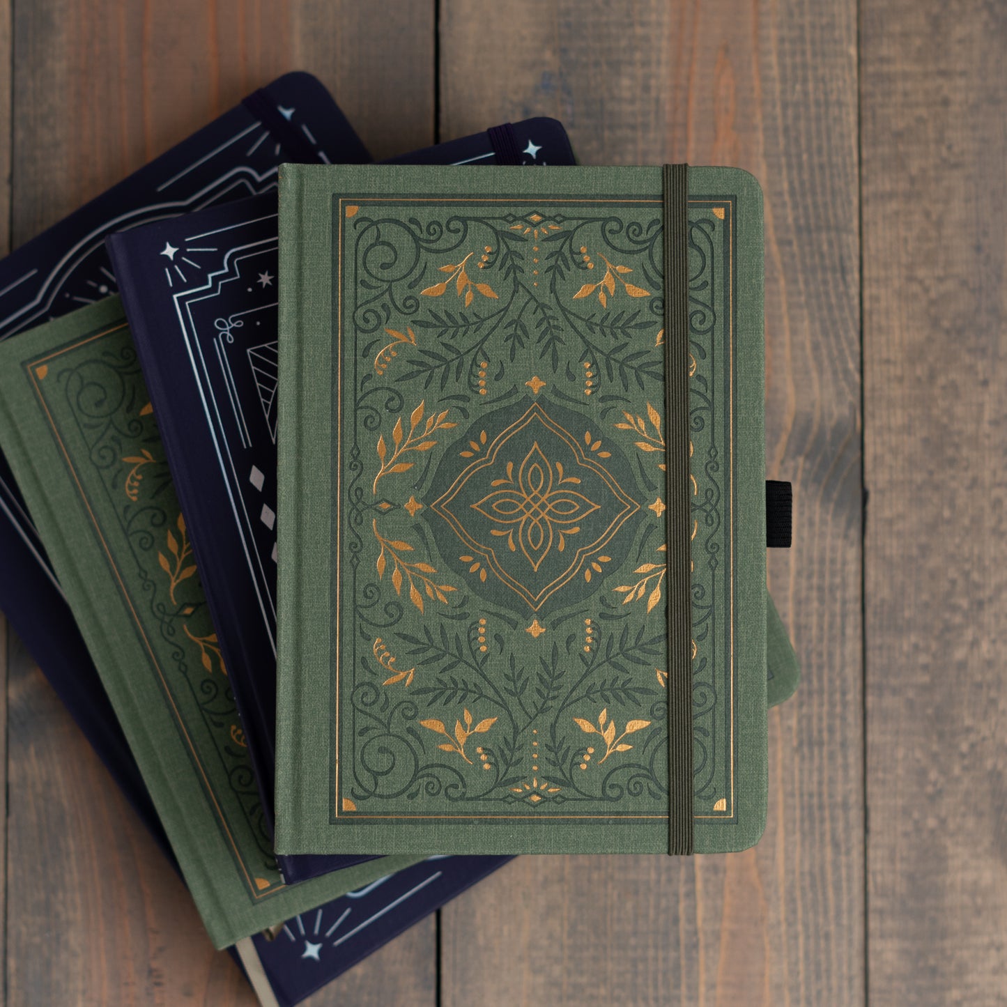 Archer & Olive A5 Dot Grid Notebook- Storybook In Vintage Olive
