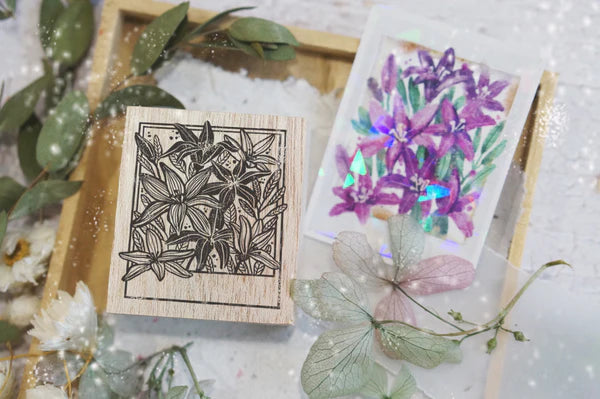 Black Milk Project- Polaroid Series -Lillies Rubber Stamp