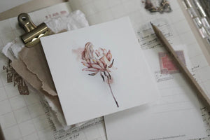 Black Milk Project- Prayer Series - Flower stalk Postcard