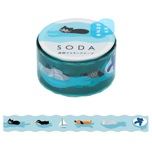 Load image into Gallery viewer, MDS - KINGJIM SODA Transparent Masking Tape Swimming
