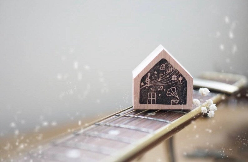 Black Milk Project- Home Series - Music Rubber Stamp