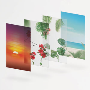 Appree Nature Scene Sticker - Tropical Sunset