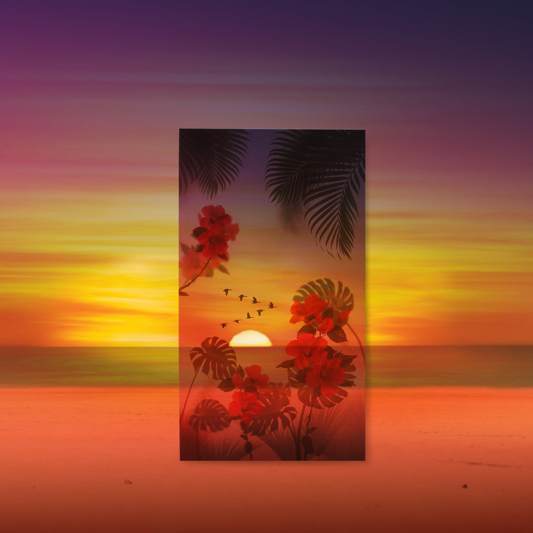 Appree Nature Scene Sticker - Tropical Sunset