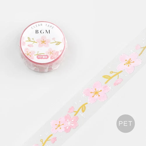 BGM Clear Tape-  Cherry blossoms