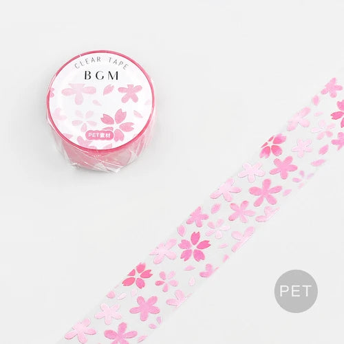 BGM Clear Tape-  Cherry blossoms