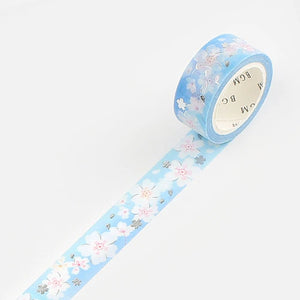 BGM Washi Tape-  White Cherry blossoms